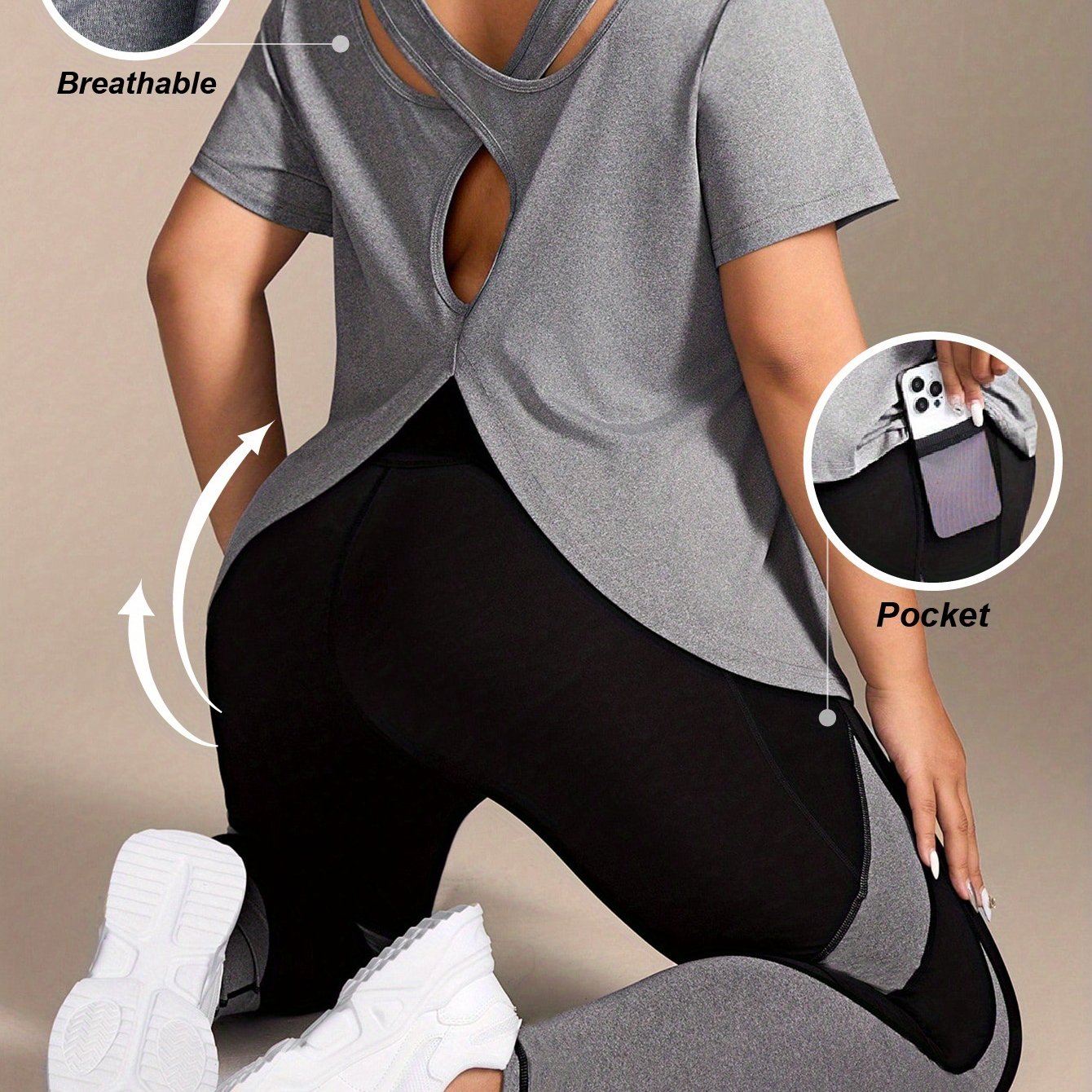 BlakiYga- Ensemble grande taille jusqu'au XXXL