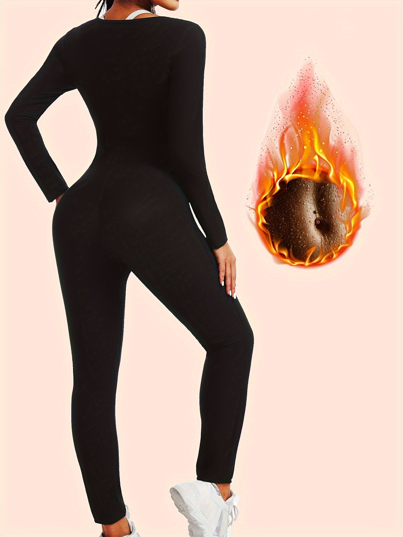 Legging Sculptant Taille Haute Zippé – Compression & Gainant- jusqu'au XXL