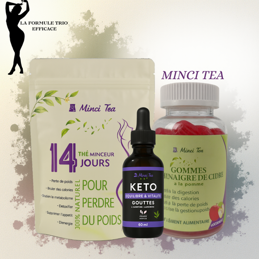 Pack Trio : Thé 14 jours+ Gummies+ Drop